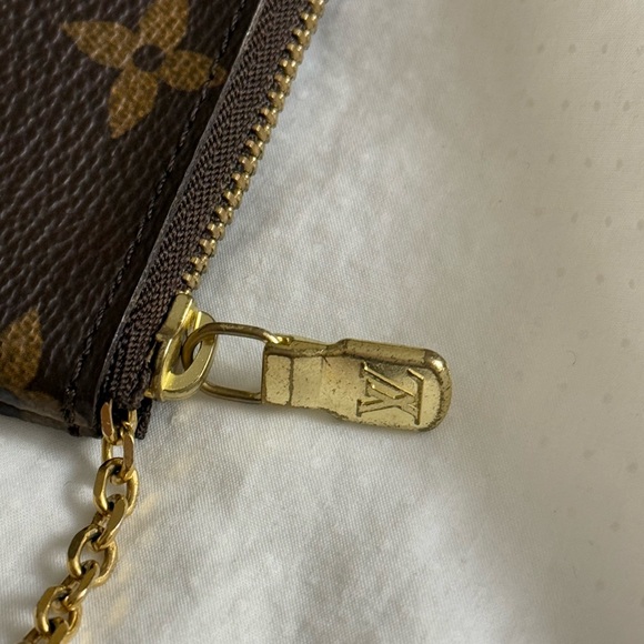 Louis Vuitton Brown Monogram Key Pouch - Picture 6 of 10